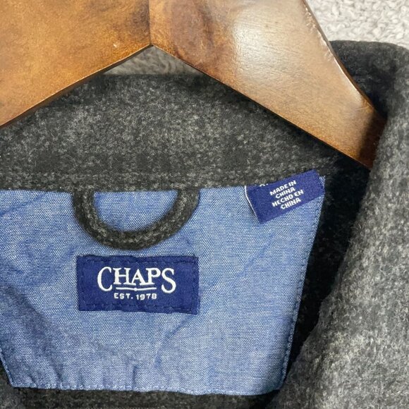 NEW Chaps Men's 3XL Regular Fit Flannel Knit Fleece Shirt - Picture 6 of 10